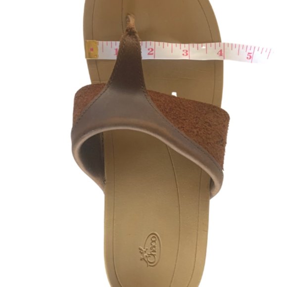 Chaco Leather Sandals in Brown and Tan - Picture 8 of 9